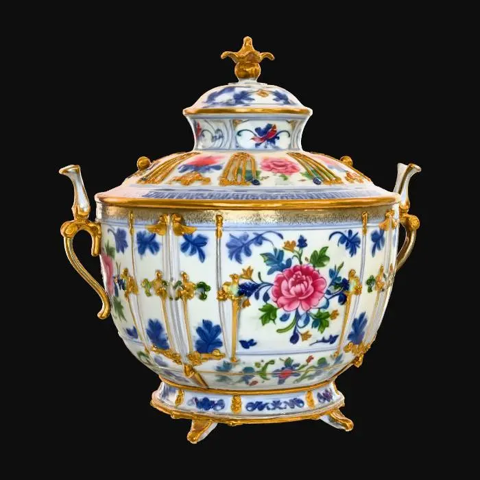 3D model for Elegant Floral Tureen