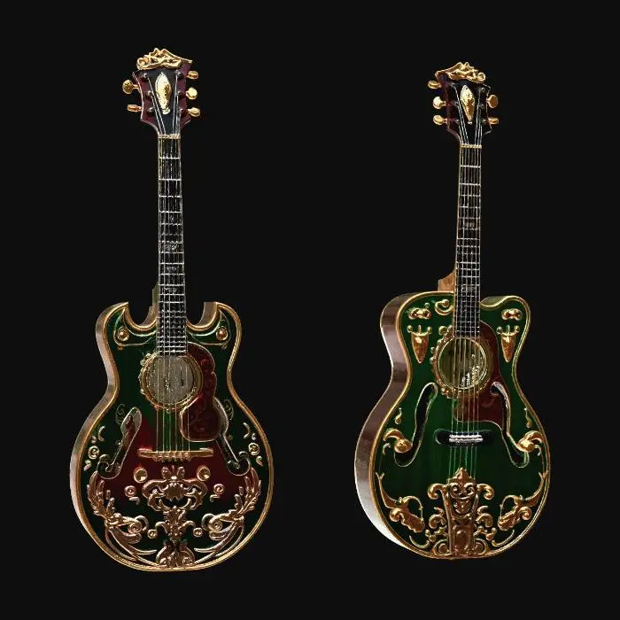 3D model for Emerald and Gold Fantasia