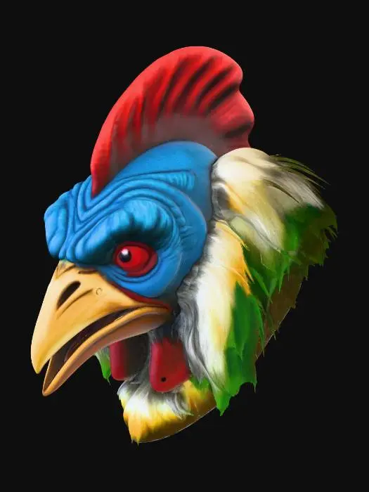 3D model for Majestic Rooster