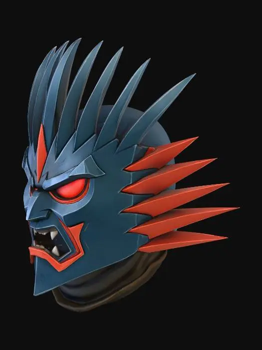 3D model for Spiked Fury Mask