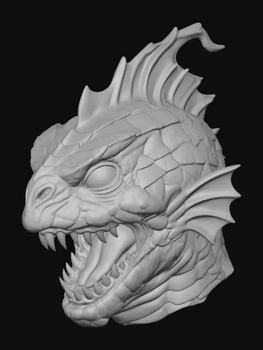 3D model for Fierce Reptilian Roar