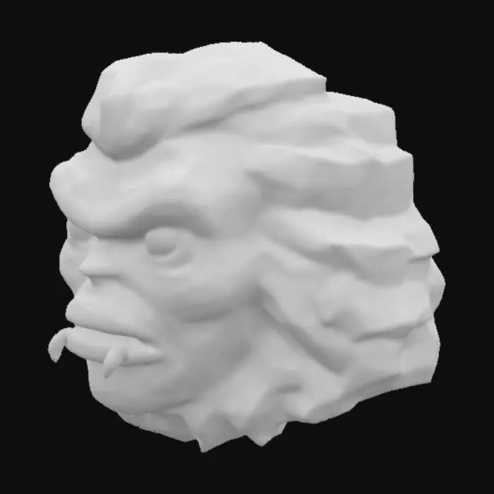 3D model for Lion-Faced Beast Head