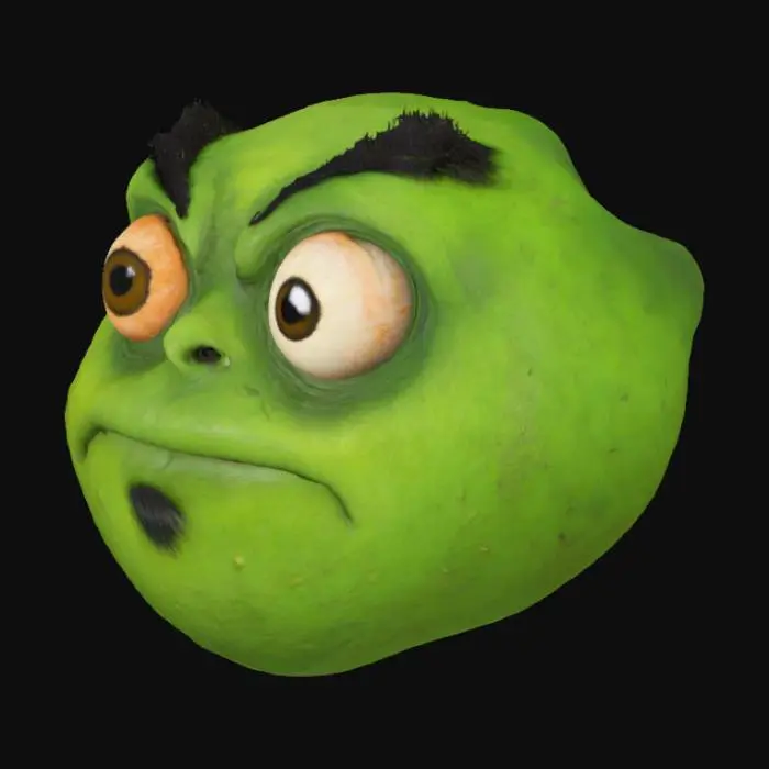 3D model for Green Grump
