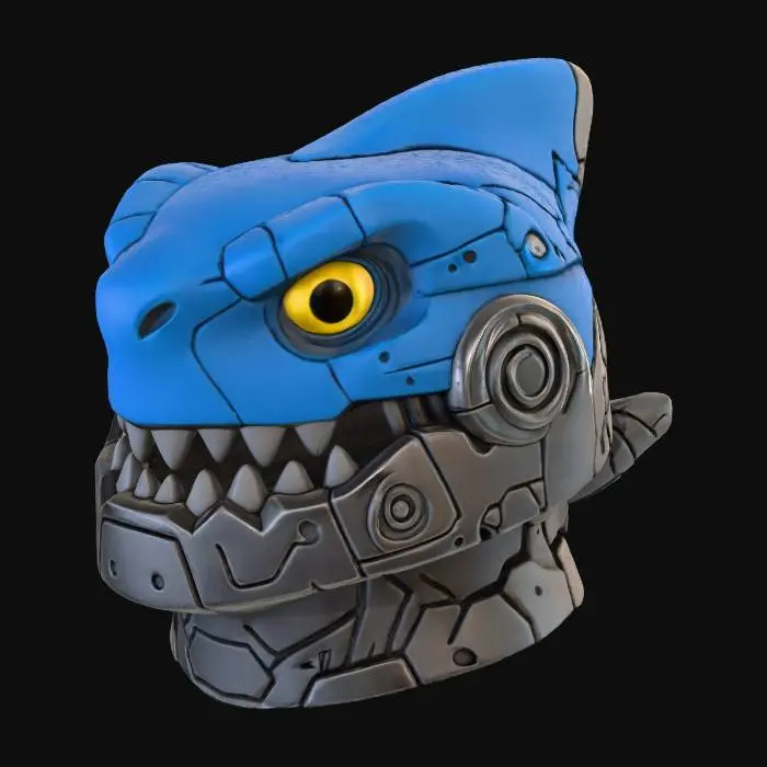 3D model for Mecha Dino Head