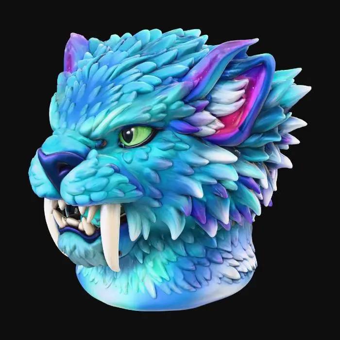 3D model for Azure Fangbeast