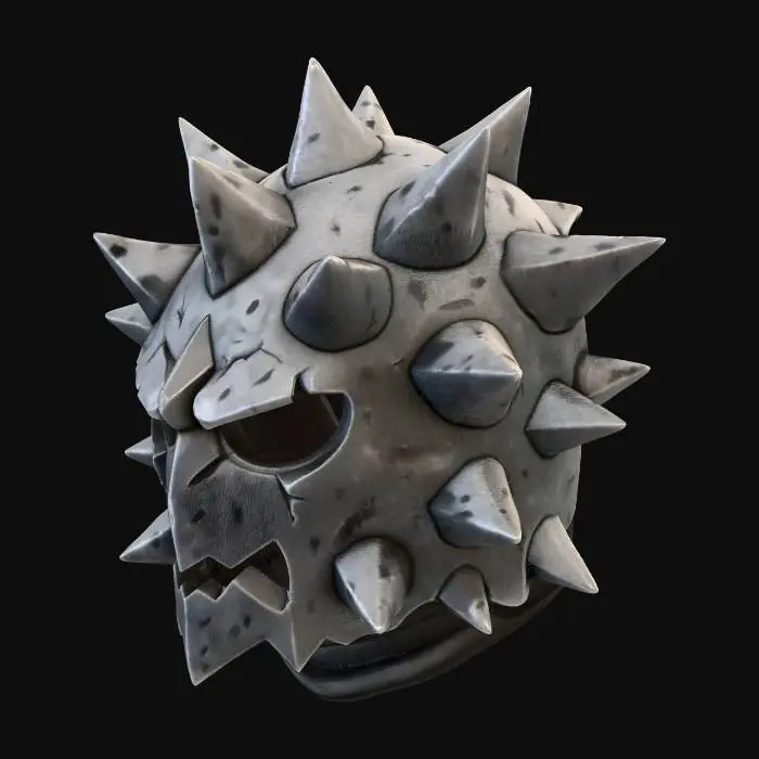 3D model for Spiked Sentinel Helmet