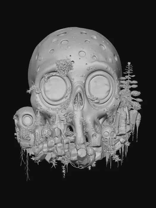 3D model for Verdant Skull