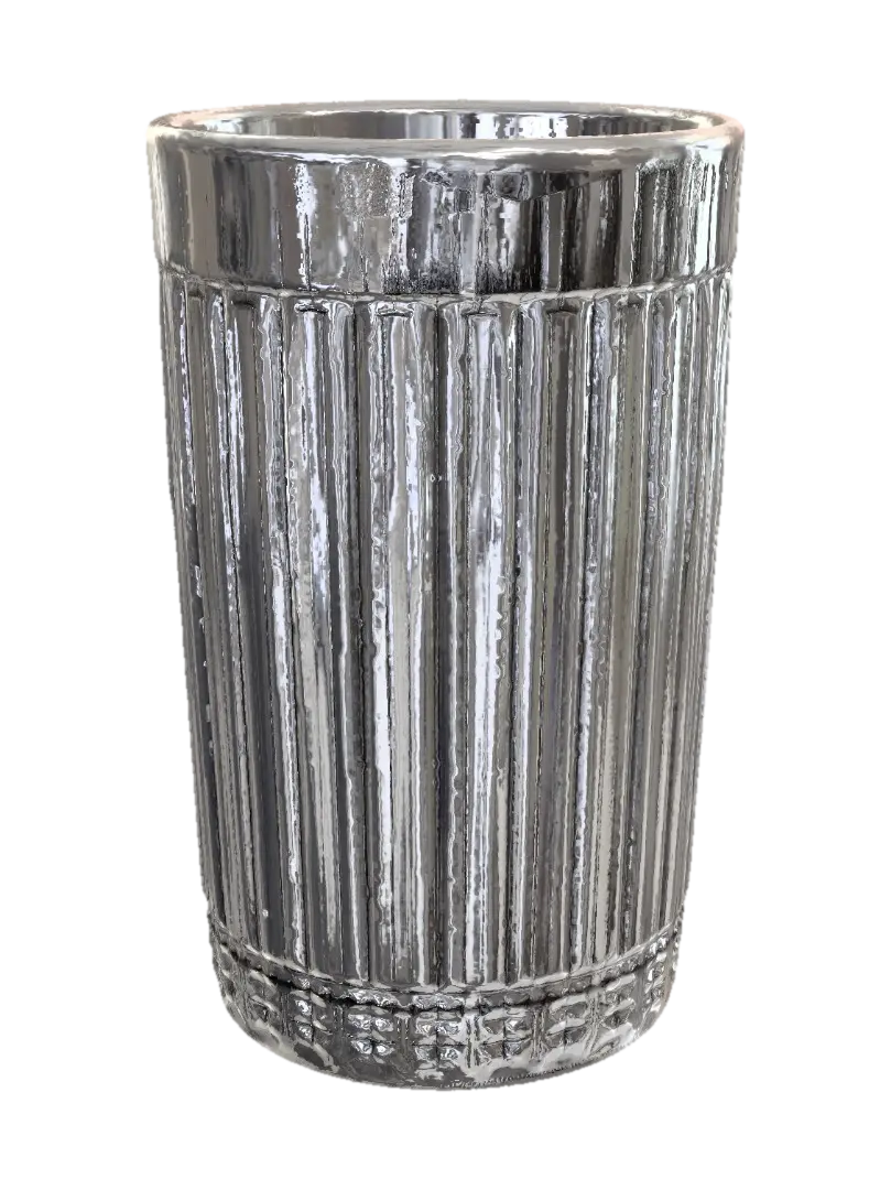 Ribbed Glass Tumbler - Glassware 3D model, vytvořený pomocí AI