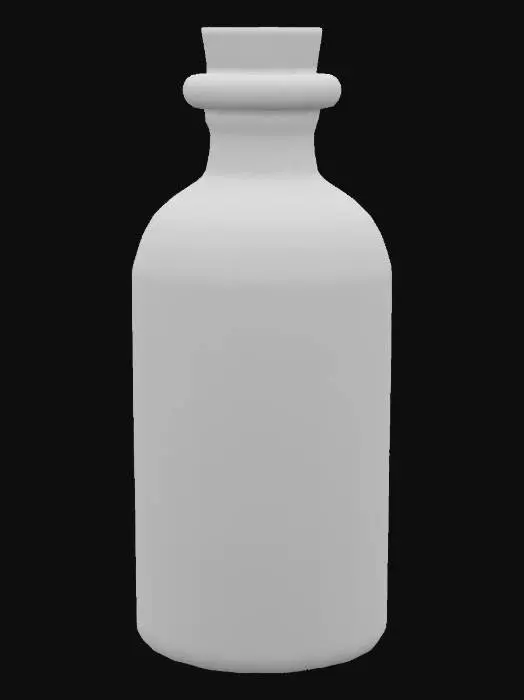 3D model for Antique Elixir Bottle