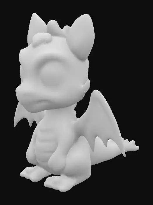 3D model for Bubblegum Dragon