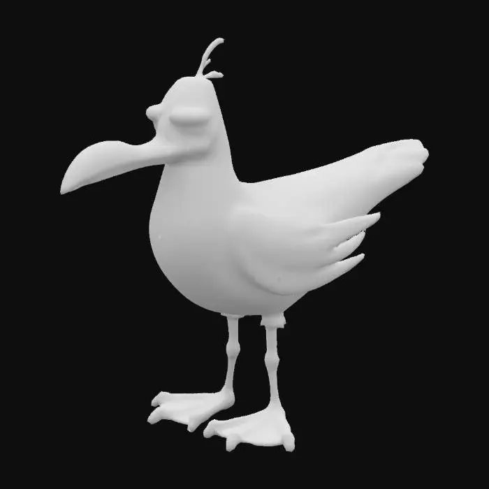 3D model for Grumpy Gull 01