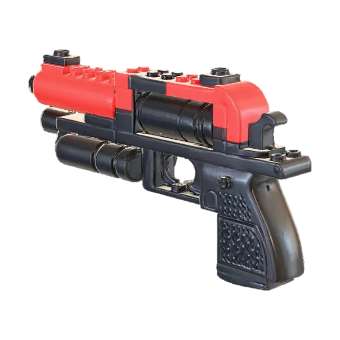 Lego Gun pistol - Guns 3D model, vytvořený pomocí AI