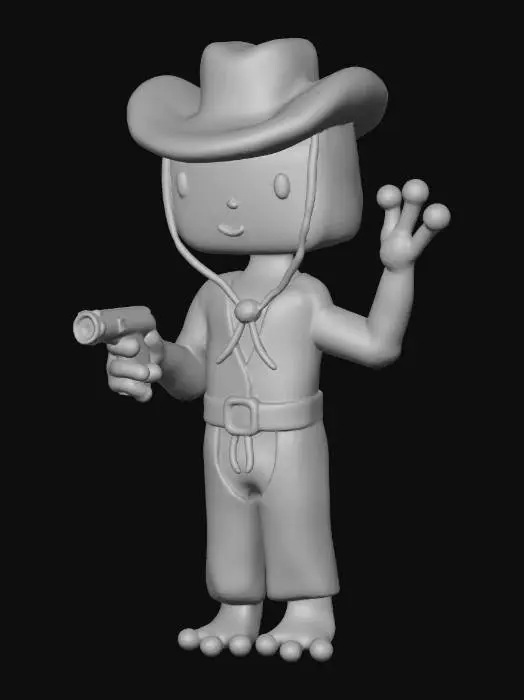3D model for Cowboy Frog