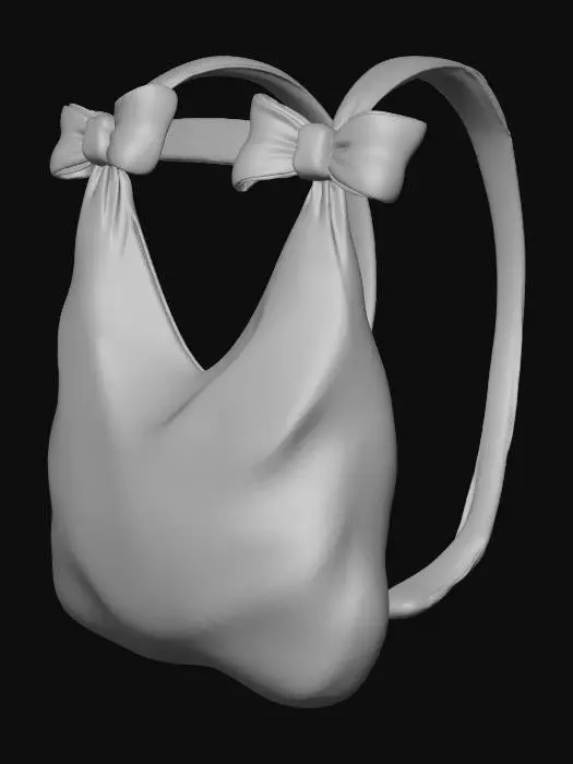 3D model for Bowed Elegance Bag