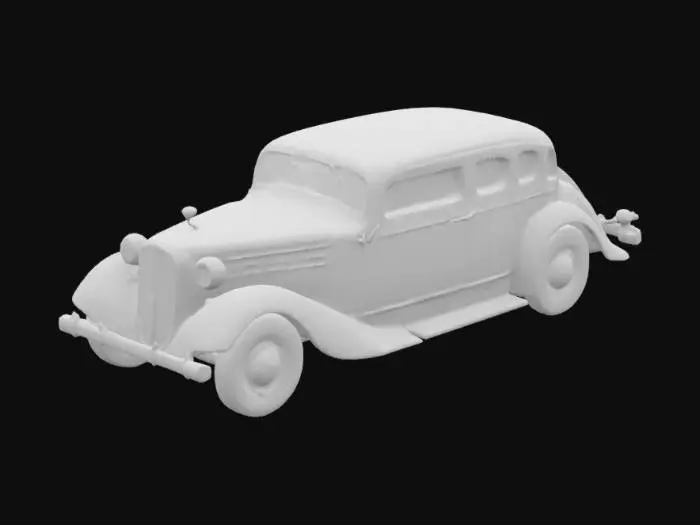 3D model for 1930s plymouth sedan, realistic, highly detailed,