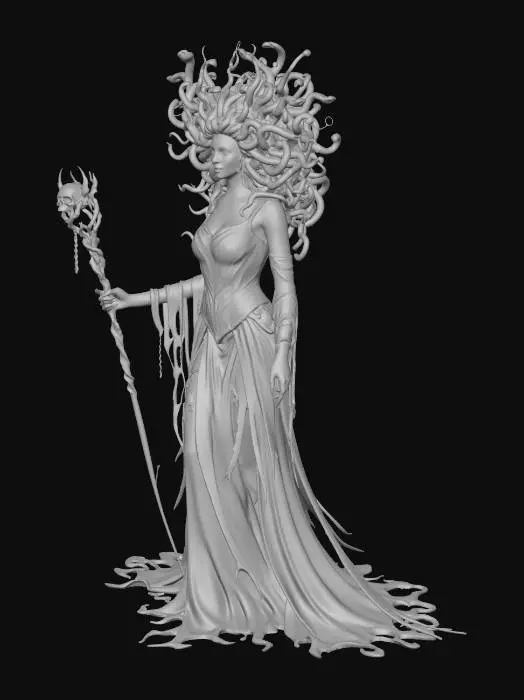 3D model for Gorgon of the Ruined City