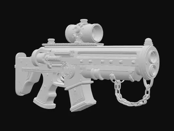 3D model for Steampunk Dominion Rifle