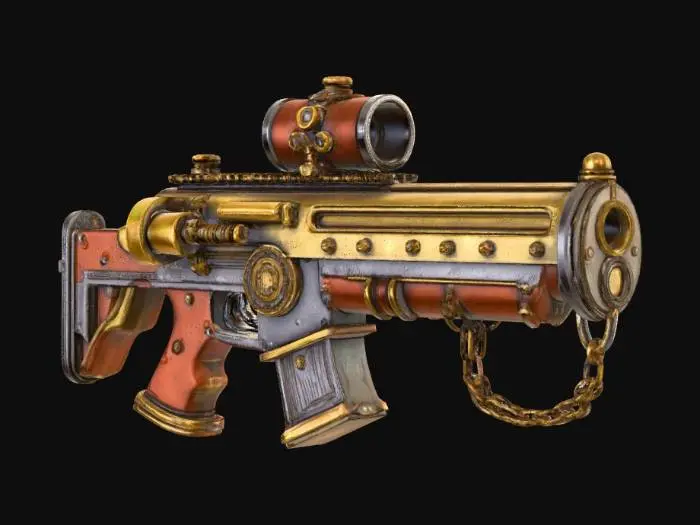 3D model for Steampunk Dominion Rifle