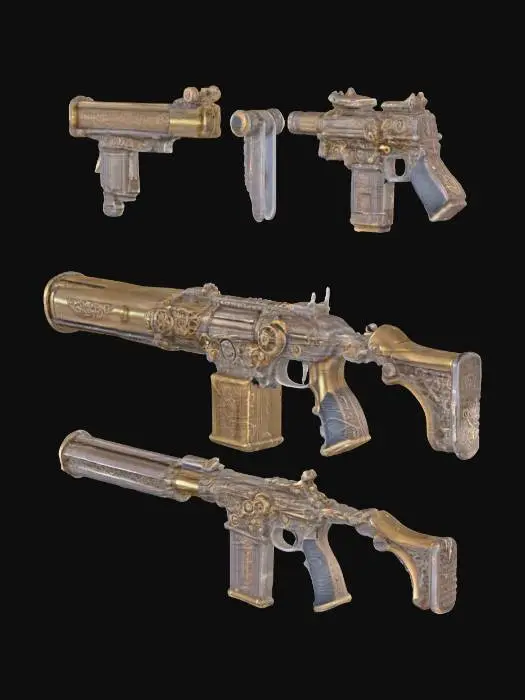 3D model for Steampunk Arsenal Blueprint