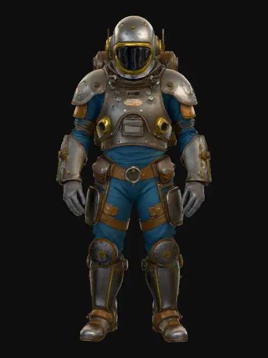 3D model for Steampunk Scientific researcher