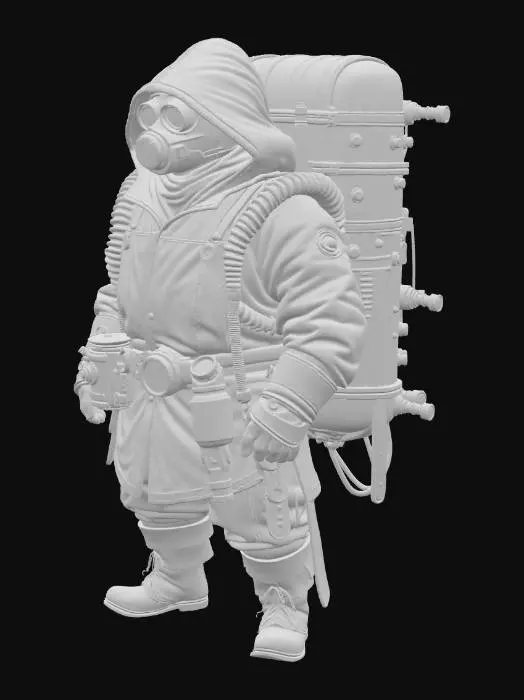 3D model for Steampunk Trader