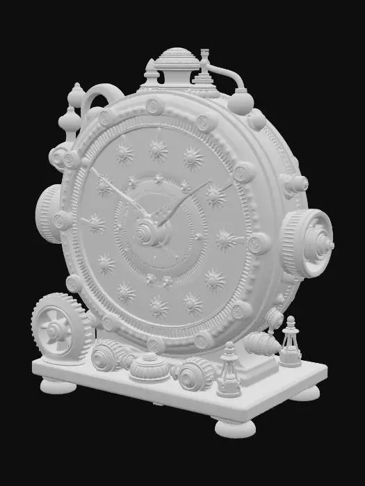 3D model for Steampank Lunar watch