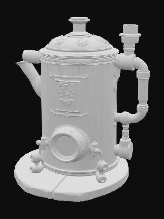 3D model for Steampunk Kettle