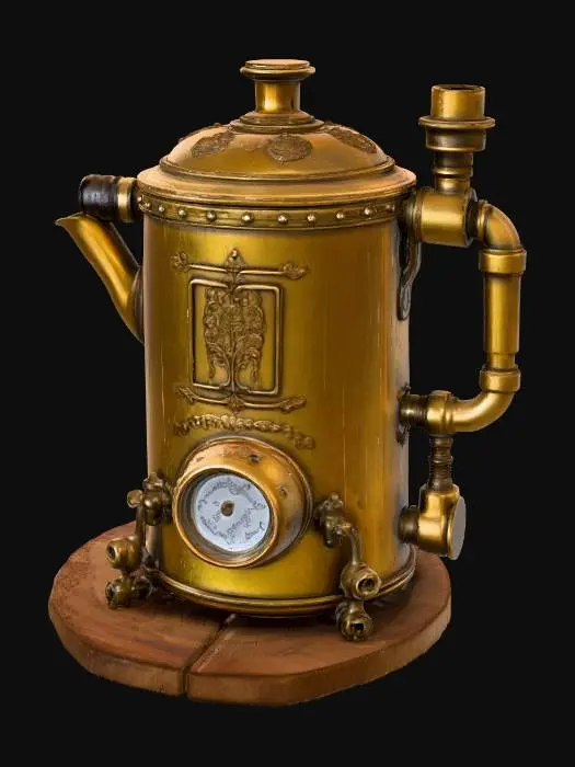 3D model for Steampunk Kettle