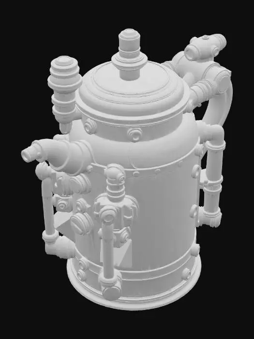 3D model for Steampunk Dominion Kettle