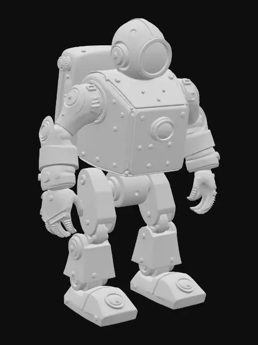 3D model for Steampunk Dominion Robot