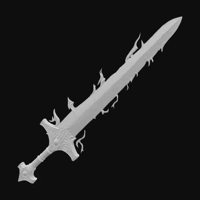 3D model for Flame sword