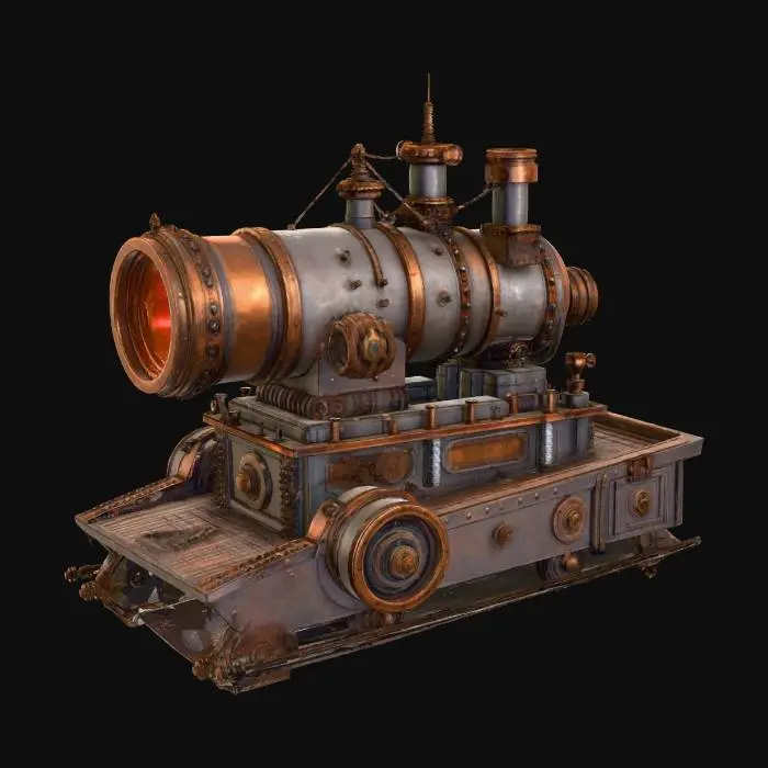 3D model for Steampunk Dominion Canon