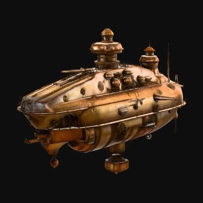 3D model for Steampunk Dominion battle airship