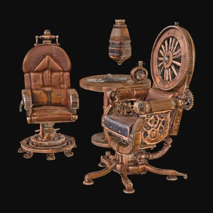 3D model for Steampunk Medical chair