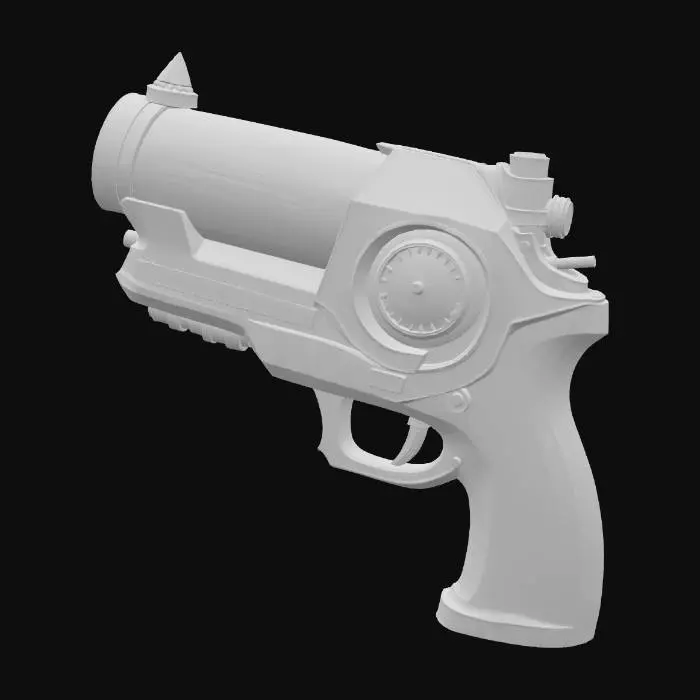 3D model for Steampunk Cryo gun