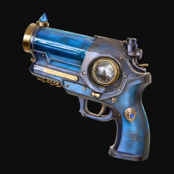 3D model for Steampunk Cryo gun