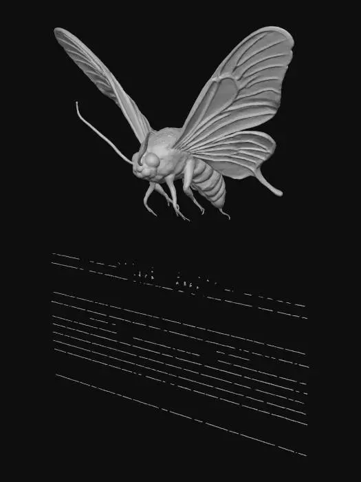 3D model for Blue Moth Dream