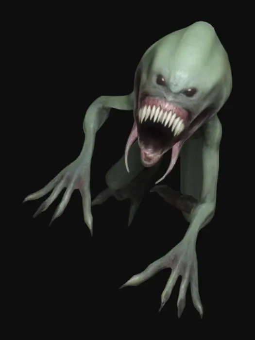 3D model for Alien like creature with huge fangs