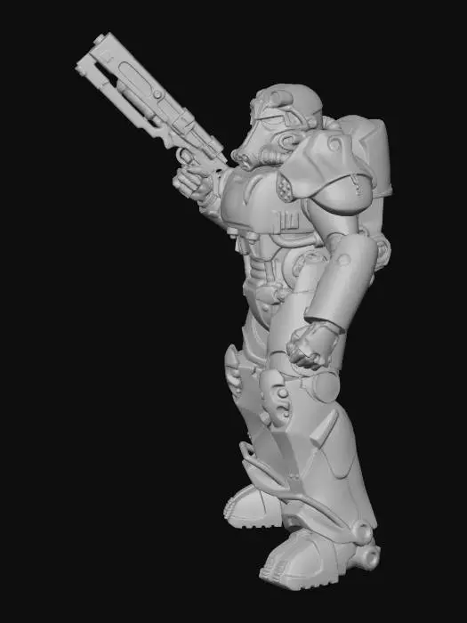3D model for Create a full-body baseless miniature based entirely on the provided reference image. Preserve all features, clothing, accessories, and aesthetic style exactly as in the reference, without adding anything not present. Retain the character’s pose, expression, and vibe, slightly exaggerating the pose if needed for tabletop readability, but do not distort proportions or shrink/over-compress the body. Generate a printable full-color miniature with solid geometry, thick enough limbs for resin printing, no floating parts, readable from multiple angles. Extend busts or partial figures into full-body models while keeping the character faithful to the reference. Do not insert fantasy, sci-fi, or other stylistic elements unless they are in the reference image.