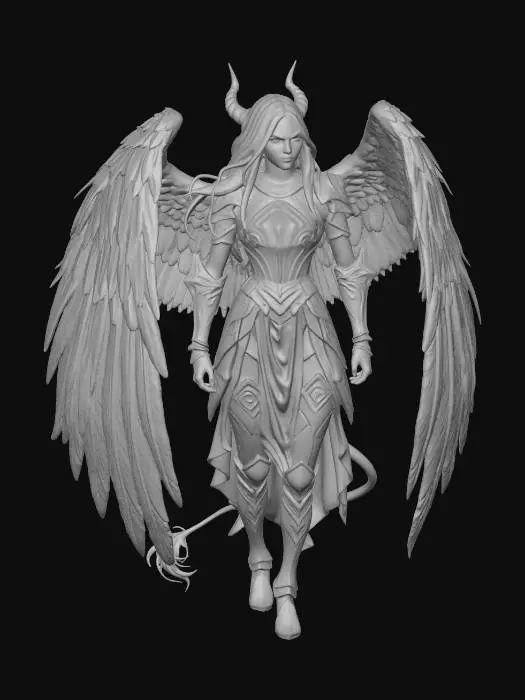 3D model for Divine Warrior