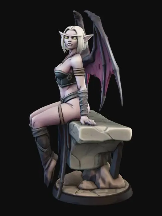3D model for resting devil