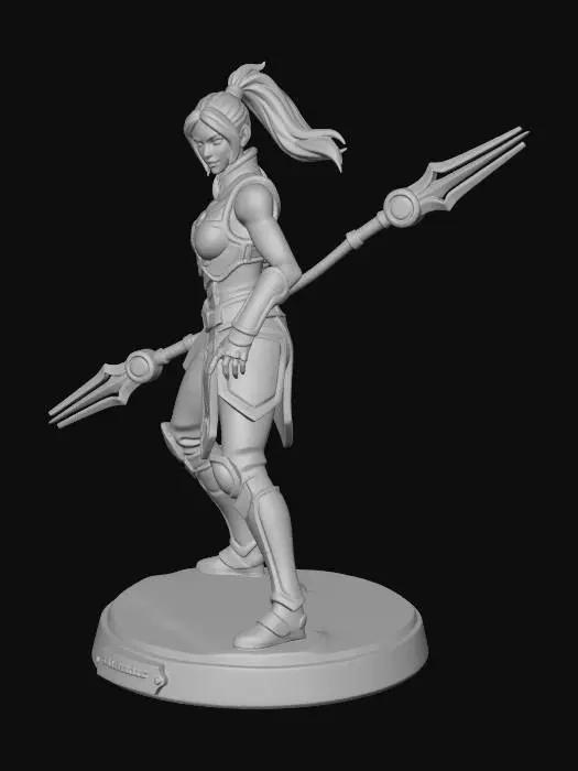 3D model for purple warrior