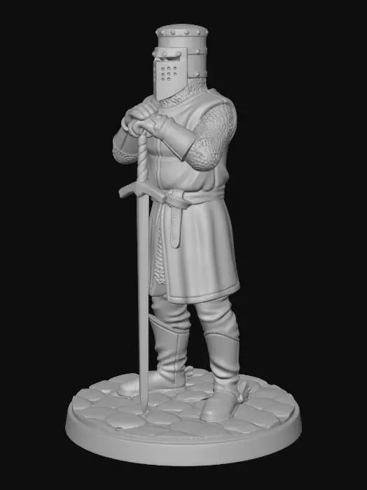 3D model for The Black Knight