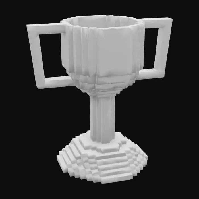 3D model for Pixel Trophy