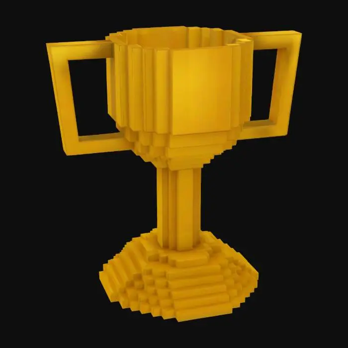 3D model for Pixel Trophy