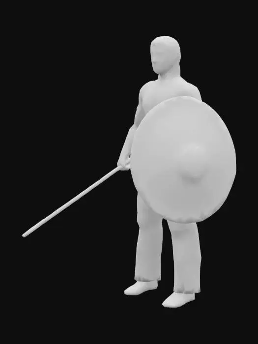 3D model for Gaul warrior
