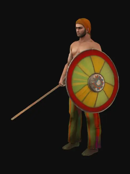3D model for Gaul warrior