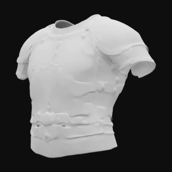 3D model for medieval knight breastplate armor