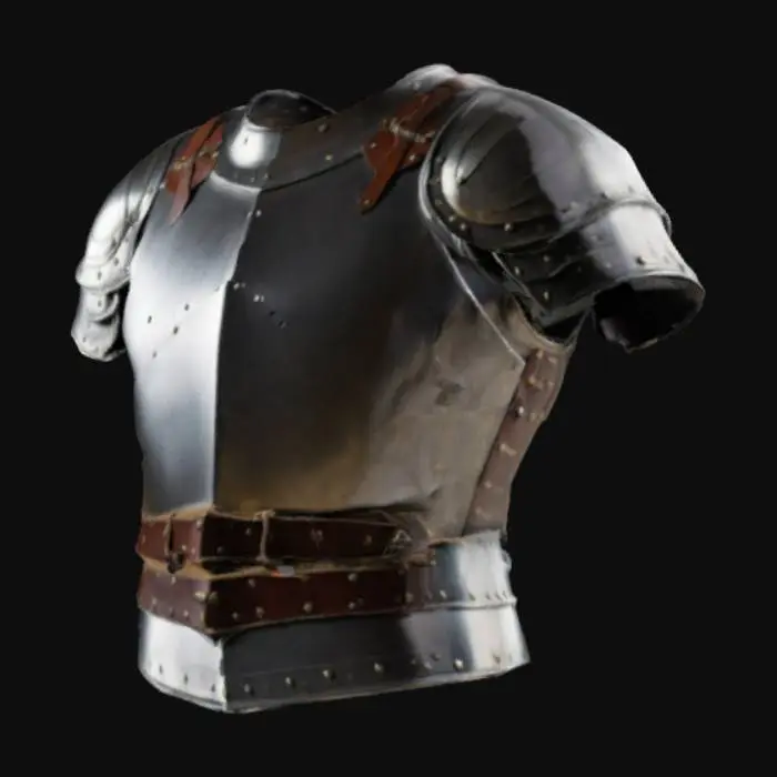 3D model for medieval knight breastplate armor