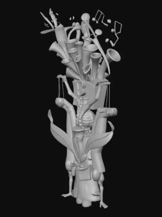 3D model for Surreal musicians